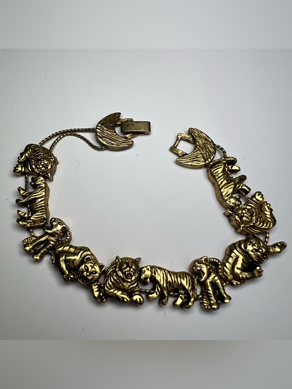 Tiger Bracelet Safari Jungle Animal Link Bracelet